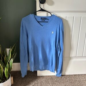 Men’s Polo V-Neck Sweater